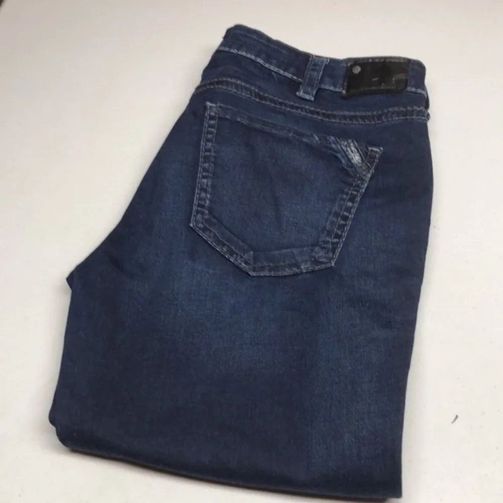 LIKE NEW SILVER SUKI HIGH SUPER SKINNY JEANS 36x31 ⭐️